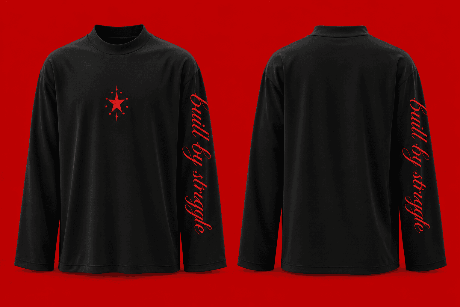Black STAR LONG SLEEVE